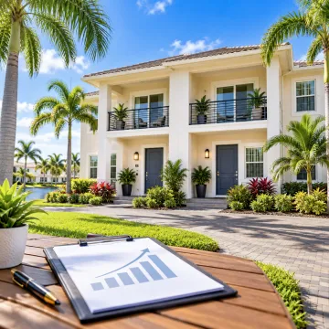Real Estate Investment Properties in Southwest Florida Southwest Florida duplex investment property with growth chart