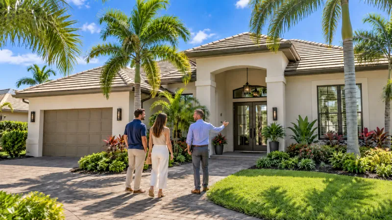 Southwest Florida Home Buying Services Home buyers touring a Southwest Florida home with a real estate agent